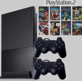 SONY PLAYSTATION 2 COM OPL + 2 CONTROLES